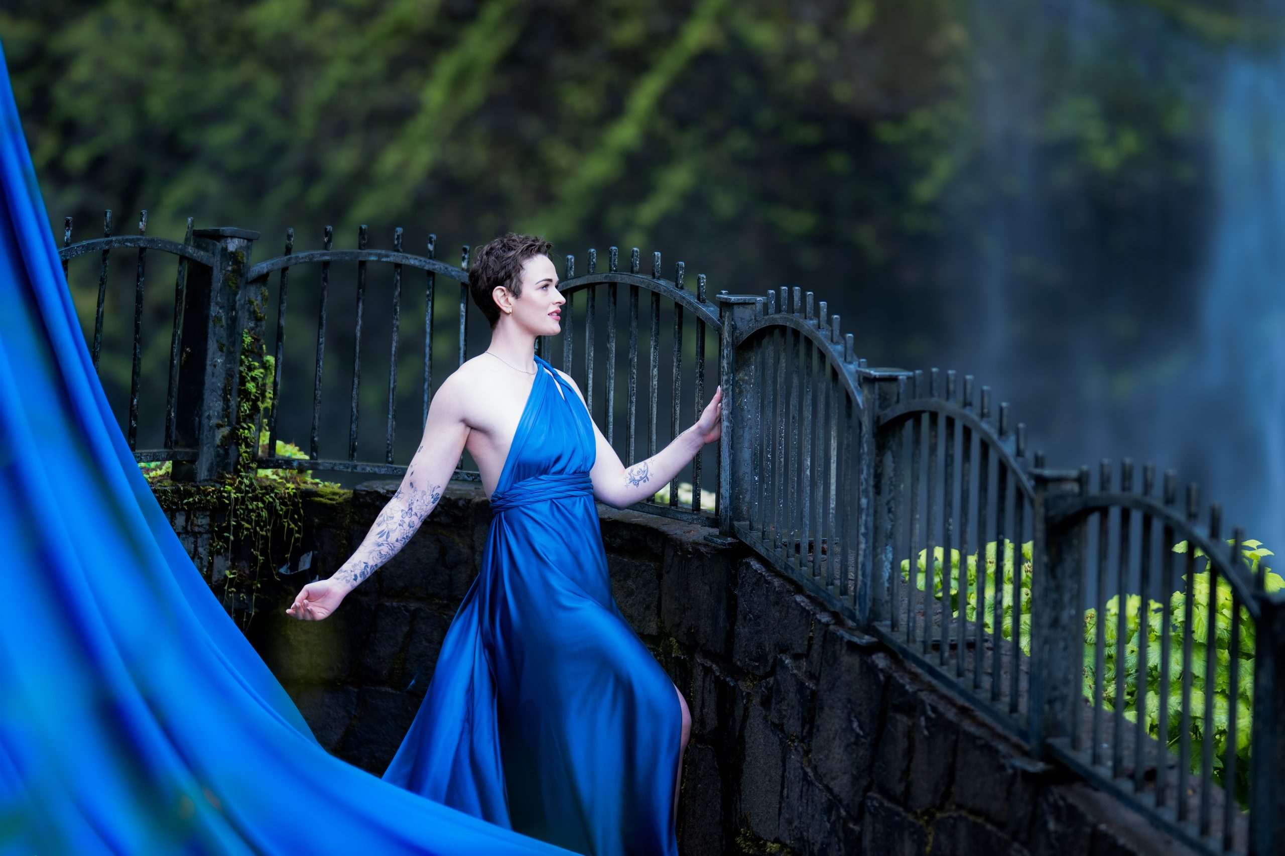 flying dress photography